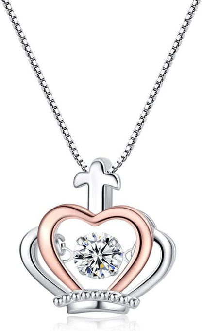 Collar con colgante de corona